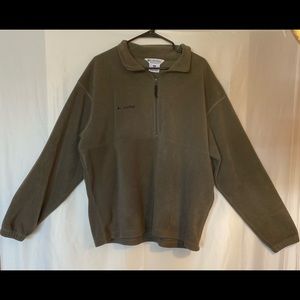 XL Columbia Dark Green Fleece Jacket
